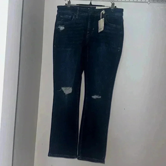 A.N.A Low Rise Straight Distressed Jeans size 6 - Picture 1 of 7